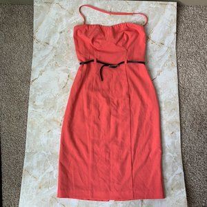 NWT Black Halo Strapless  Belted Dress